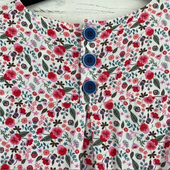 Matilda Jane Wish You Were Here Floral Striped Top Small - Picture 4 of 12